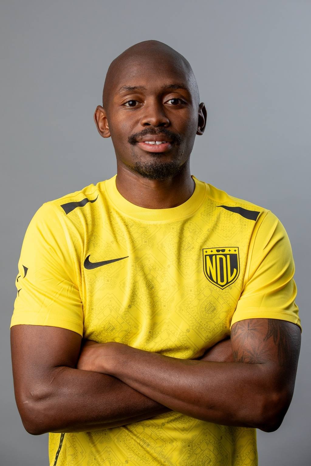 Jordan Antonio Brown in his football kit during his playing career